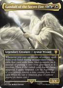 {R} Gandalf of the Secret Fire (Borderless) (Surge Foil) [The Lord of the Rings: Tales of Middle-Earth Commander][LTC 551]