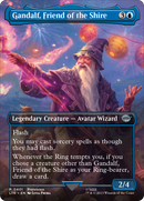 {C} Gandalf, Friend of the Shire (Borderless Alternate Art) [The Lord of the Rings: Tales of Middle-Earth][LTR 401]