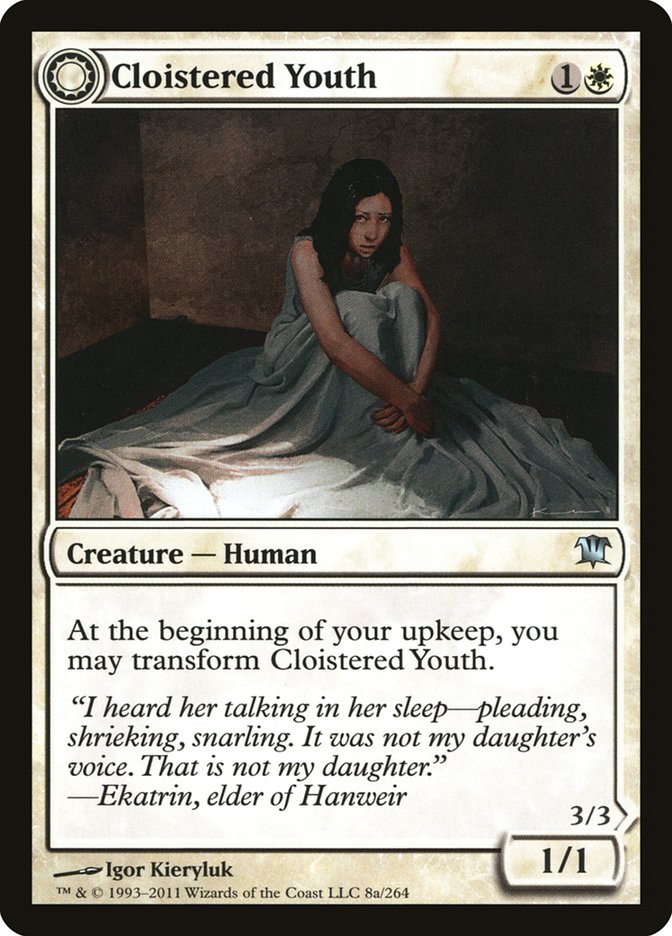 {C} Cloistered Youth // Unholy Fiend [Innistrad][ISD 008]