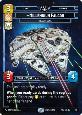 Millennium Falcon (92) - Piece of Junk (92) [Organized Play Promos]
