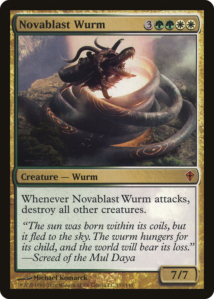 {R} Novablast Wurm [Worldwake][WWK 119] - Misty Mountain Games