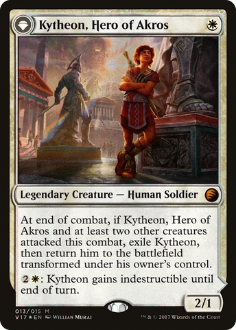 {R} Kytheon, Hero of Akros // Gideon, Battle-Forged [From the Vault: Transform][V17 013]