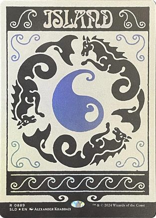 Island (0889) (Rainbow Foil) [SLD 889]  Foil