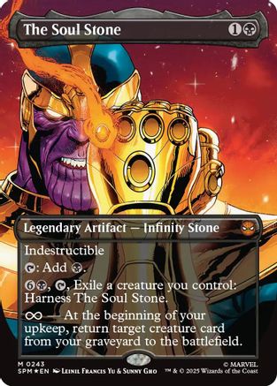 {@@ SPM R} The Soul Stone (Borderless) [Marvel's Spider-Man] [SPM 243]