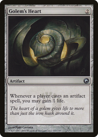 {C} Golem's Heart [Scars of Mirrodin][SOM 161]