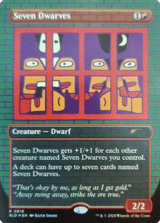 Seven Dwarves (0818) (Rainbow Foil) [SLD 818]  Foil