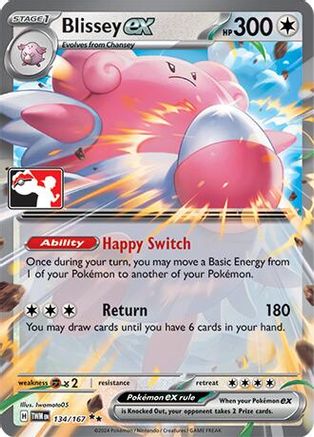 [PKM] Blissey ex (134/167) (Cosmos Holo) [Prize Pack Series Seven]