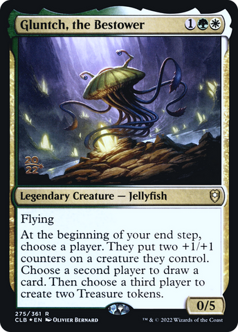 {R} Gluntch, the Bestower [Commander Legends: Battle for Baldur's Gate Prerelease Promos][PR CLB 275]