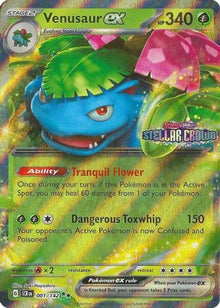 [PKM] Venusaur ex (001/142) (Stellar Crown Stamp) [Miscellaneous Cards]
