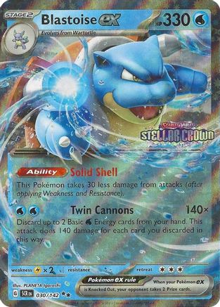 [PKM] Blastoise ex (030/142) (Stellar Crown Stamp) [Miscellaneous Cards]