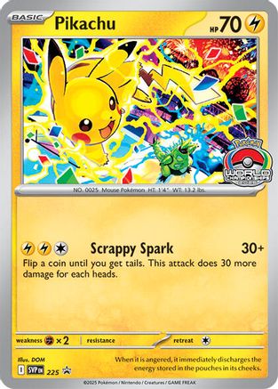 [PKM] Pikachu (225) (World Championship 2025) [Scarlet & Violet: Black Star Promos]