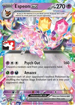 [PKM] Espeon ex (034/131) [Prize Pack Series Seven]
