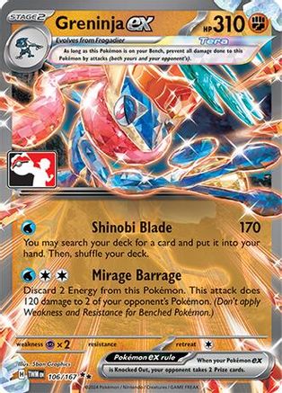 [PKM] Greninja ex (106/167) [Prize Pack Series Seven]