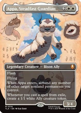 {@@ TLA R} Appa, Steadfast Guardian (Borderless) [Avatar: The Last Airbender] [TLA 316]