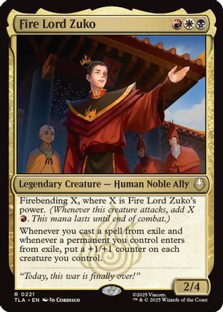 {@@ TLA R} Fire Lord Zuko [Avatar: The Last Airbender] [TLA 221]