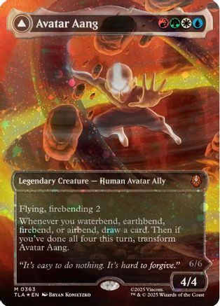 {@@ TLA R} Avatar Aang (Raised Foil) [Avatar: The Last Airbender] [TLA 363]