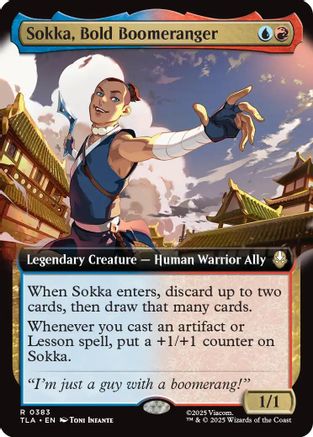 {@@ TLA R} Sokka, Bold Boomeranger (Extended Art) [Avatar: The Last Airbender] [TLA 383]
