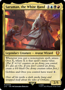 {R} Saruman, the White Hand [The Lord of the Rings: Tales of Middle-Earth Commander][LTC 008]