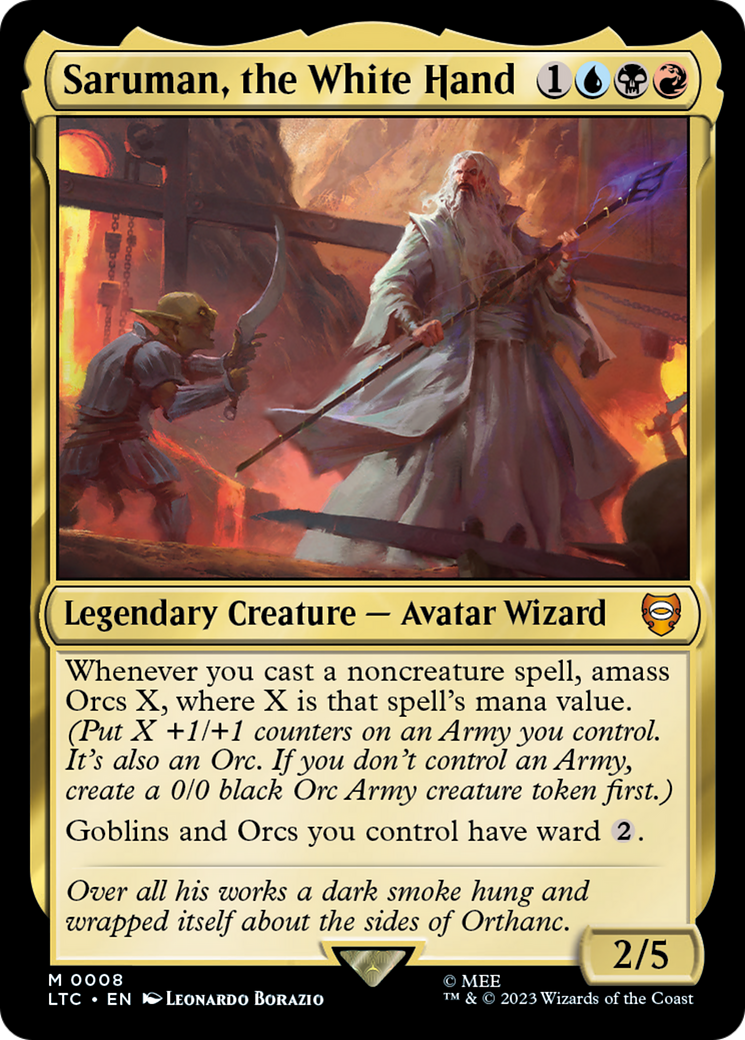 {R} Saruman, the White Hand [The Lord of the Rings: Tales of Middle-Earth Commander][LTC 008]