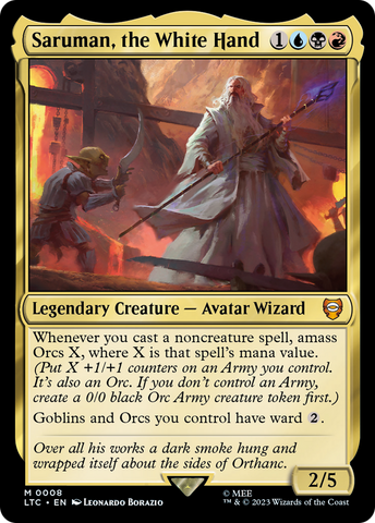 {R} Saruman, the White Hand [The Lord of the Rings: Tales of Middle-Earth Commander][LTC 008]