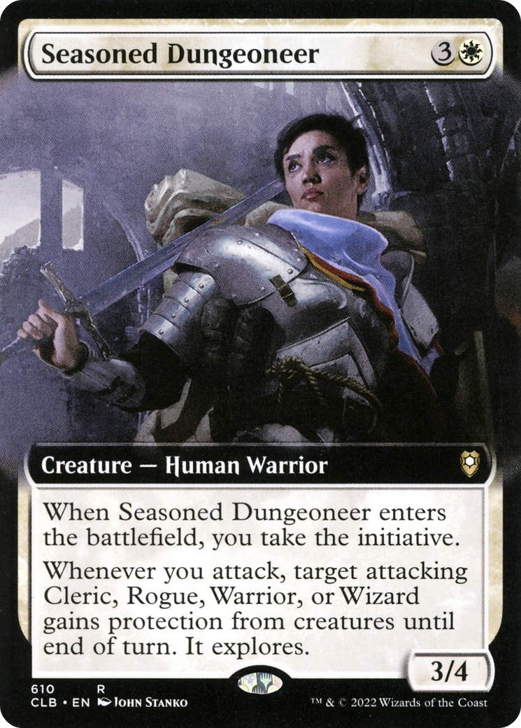 {R} Seasoned Dungeoneer (Extended Art) [Commander Legends: Battle for Baldur's Gate][CLB 610]