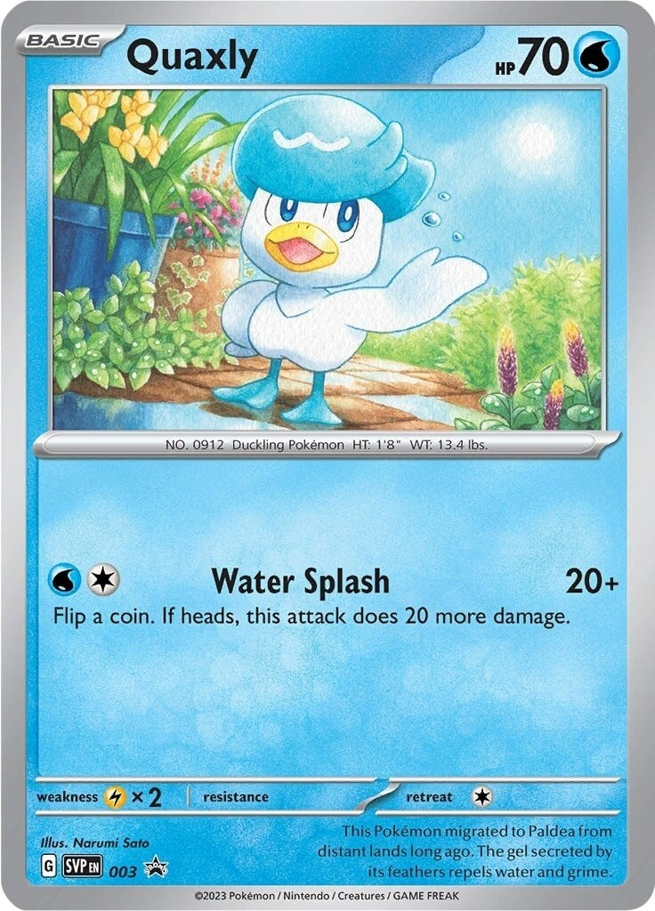 [PKM-R] Quaxly (003) [Scarlet & Violet: Black Star Promos]