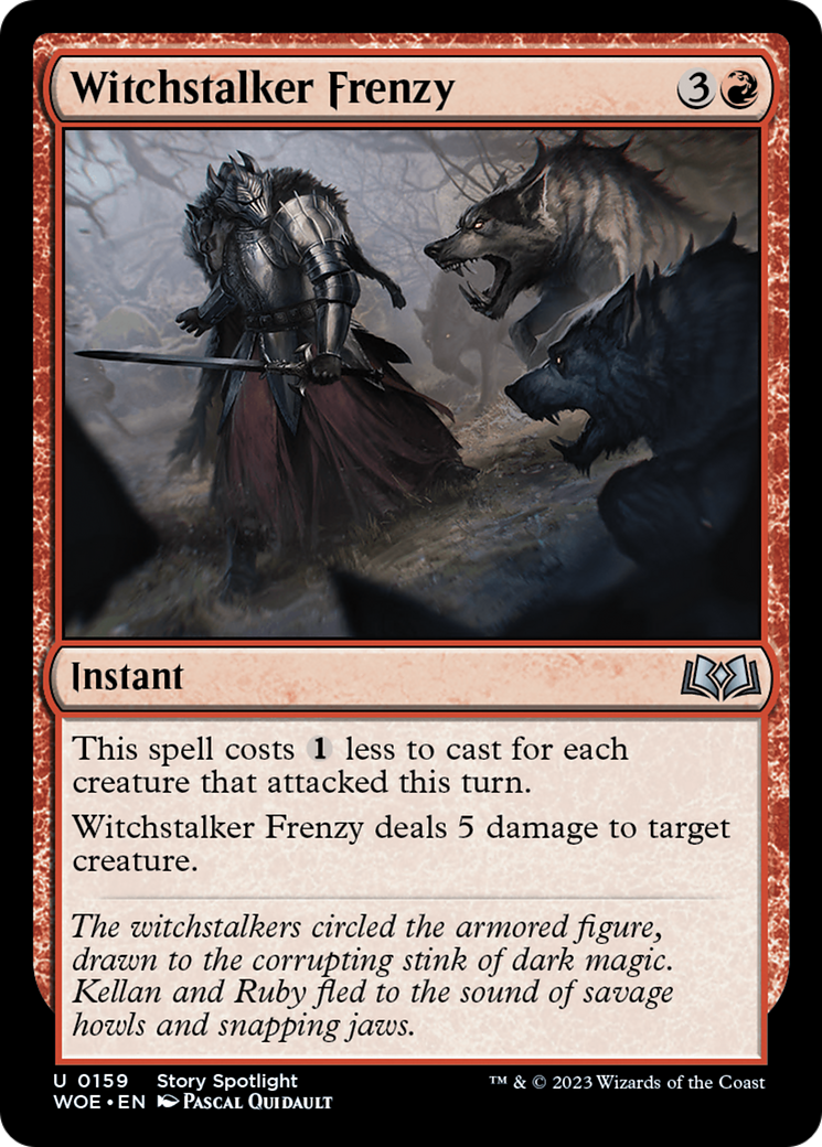 {@C} Witchstalker Frenzy [Wilds of Eldraine][WOE 159]