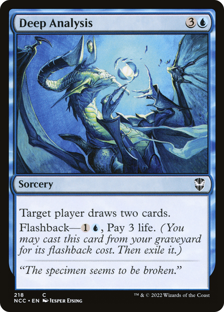 {C} Deep Analysis [Streets of New Capenna Commander][NCC 218]