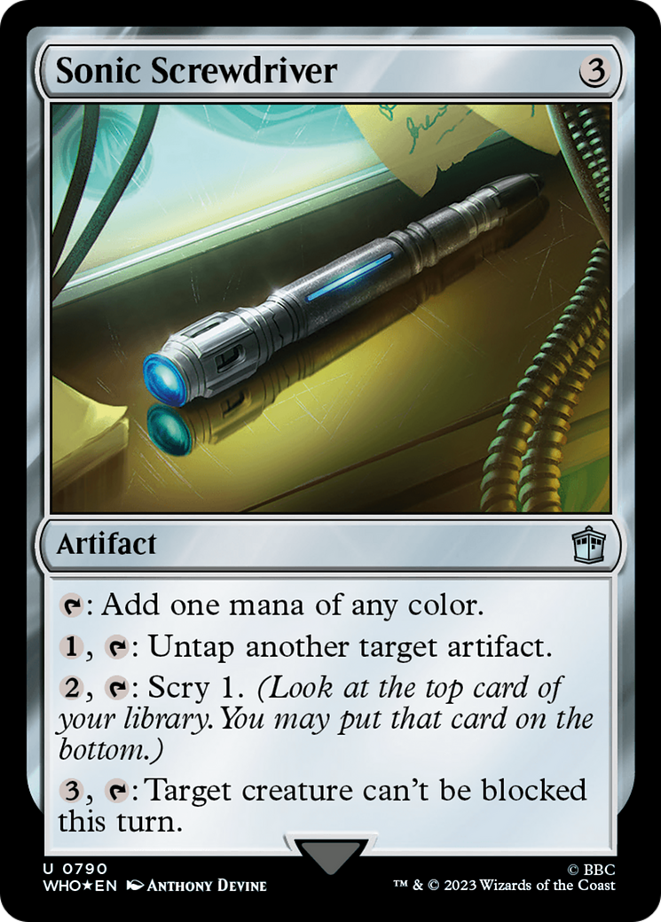 {C} Sonic Screwdriver (0185) (Surge Foil) [Doctor Who][WHO 790]
