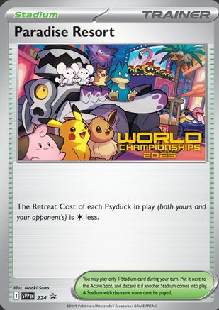 [PKM] Paradise Resort (224) (World Championships 2025) [Scarlet & Violet: Black Star Promos]