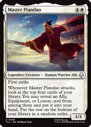 {@@ TLA C} Master Piandao [Avatar: The Last Airbender] [TLA 028]