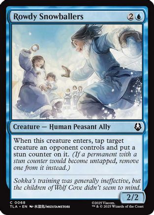{@@ TLA C} Rowdy Snowballers [Avatar: The Last Airbender] [TLA 068]