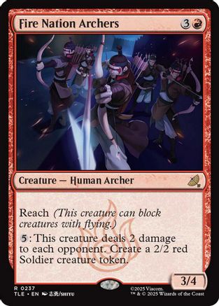 {@@ TLE R} Fire Nation Archers [Avatar: The Last Airbender: Eternal-Legal] [TLE 237]