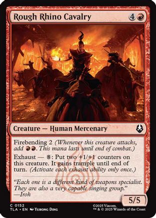 {@C} Rough Rhino Cavalry [TLA 152]