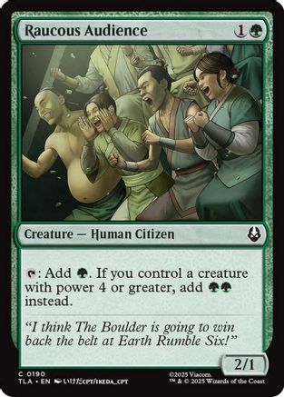 {@@ TLA C} Raucous Audience [Avatar: The Last Airbender] [TLA 190]
