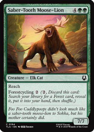 {@@ TLA C} Saber-Tooth Moose-Lion [Avatar: The Last Airbender] [TLA 194]