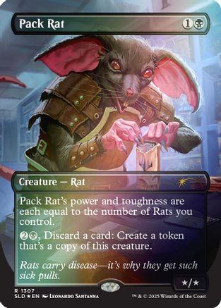 Pack Rat (1307) (Rainbow Foil) [SLD 1307]  Foil