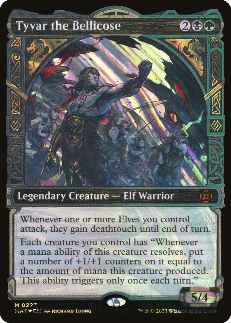 {R} Tyvar the Bellicose (Showcase Halo Foil) [March of the Machine: The Aftermath][MAT 227]