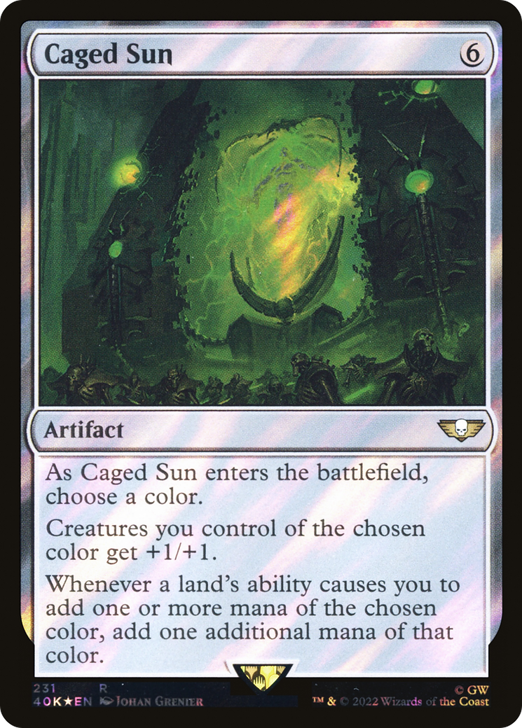 {R} Caged Sun (Surge Foil) [Universes Beyond: Warhammer 40,000][SF 40K 231]