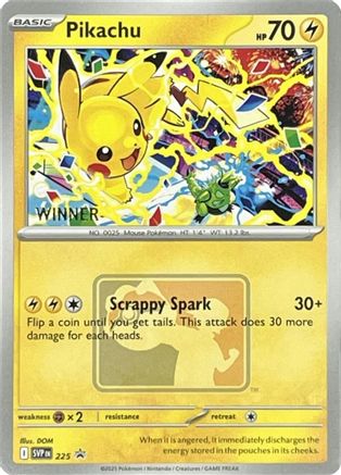 [PKM] Pikachu (225) (World Championship 2025) [Winner] [Scarlet & Violet: Black Star Promos]