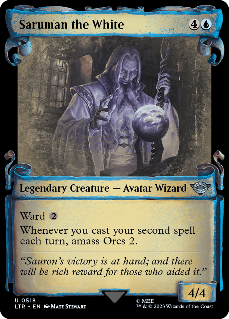 {C} Saruman the White [The Lord of the Rings: Tales of Middle-Earth Showcase Scrolls][LTR 518]