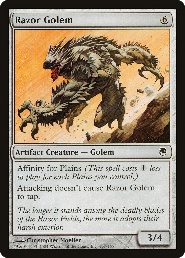 {C} Razor Golem [Darksteel][DST 137]