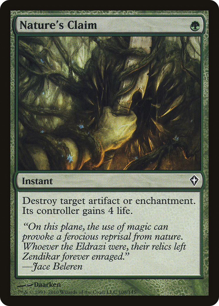 {C} Nature's Claim [Worldwake][WWK 108]