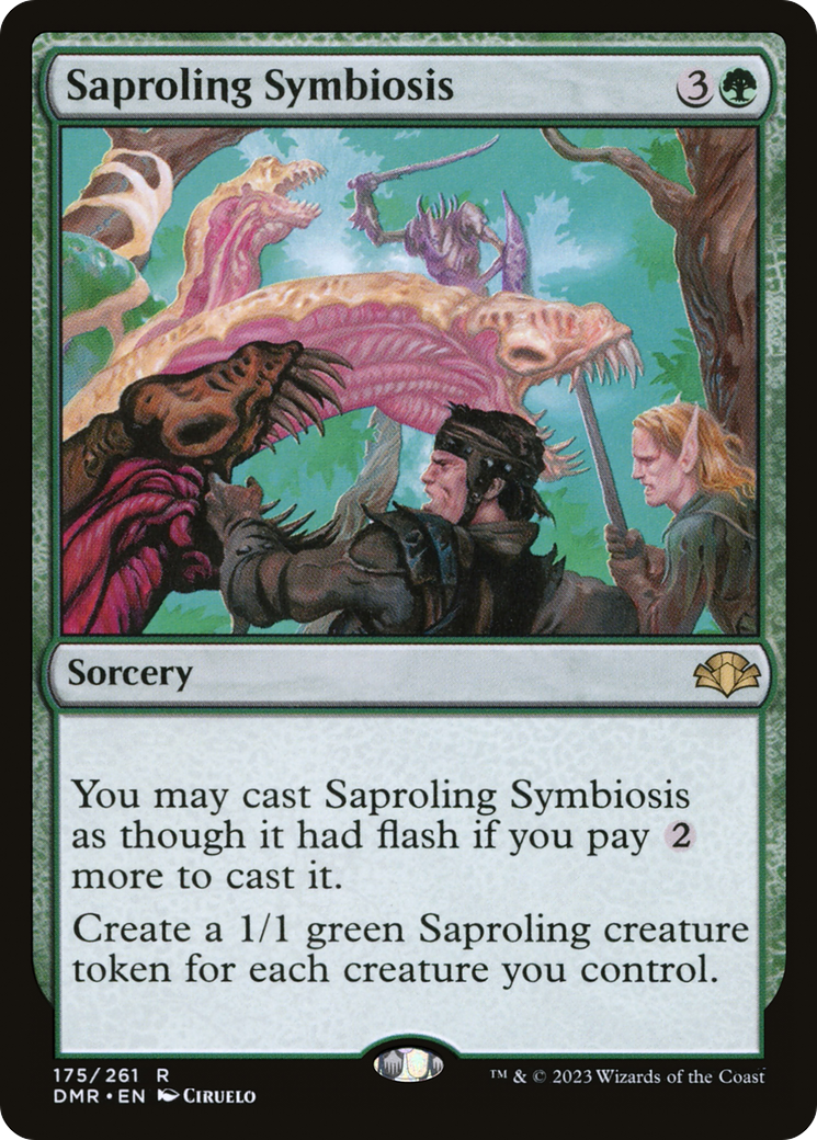 {R} Saproling Symbiosis [Dominaria Remastered][DMR 175]