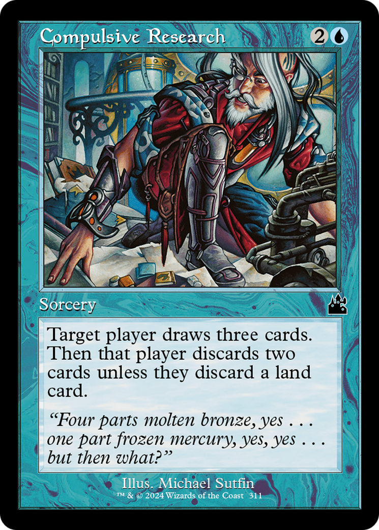 {C} Compulsive Research (Retro Frame) [Ravnica Remastered][RVR 311]