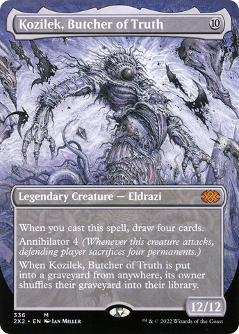 {R} Kozilek, Butcher of Truth (Borderless Alternate Art) [Double Masters 2022][2X2 336]