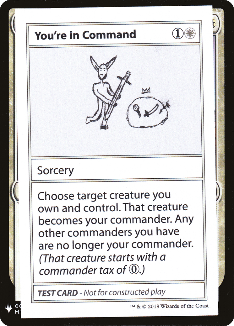 {R} You're in Command [Mystery Booster Playtest Cards][CON CMB1 015]