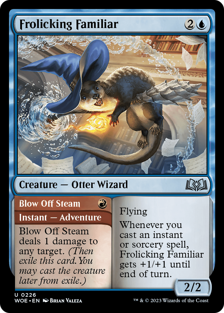 {@C} Frolicking Familiar // Blow Off Steam [Wilds of Eldraine][WOE 226]