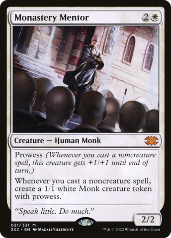 {R} Monastery Mentor [Double Masters 2022][2X2 021]