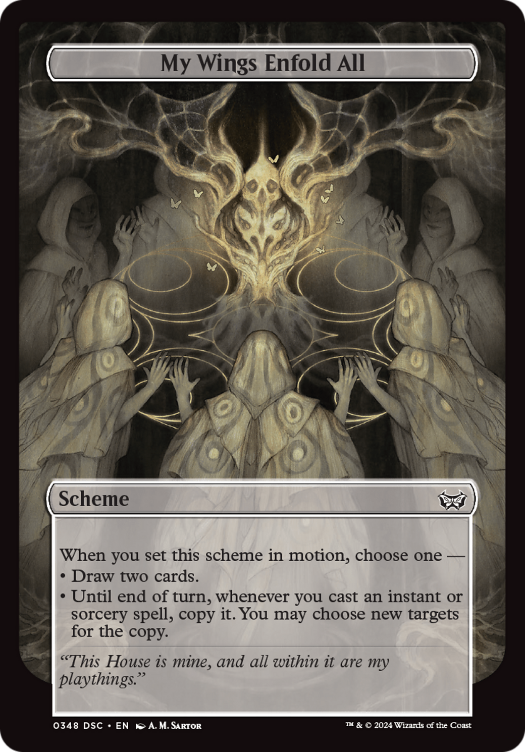 {C} My Wings Enfold All (Full Art) [Duskmourn: House of Horror Commander][DSC 348]
